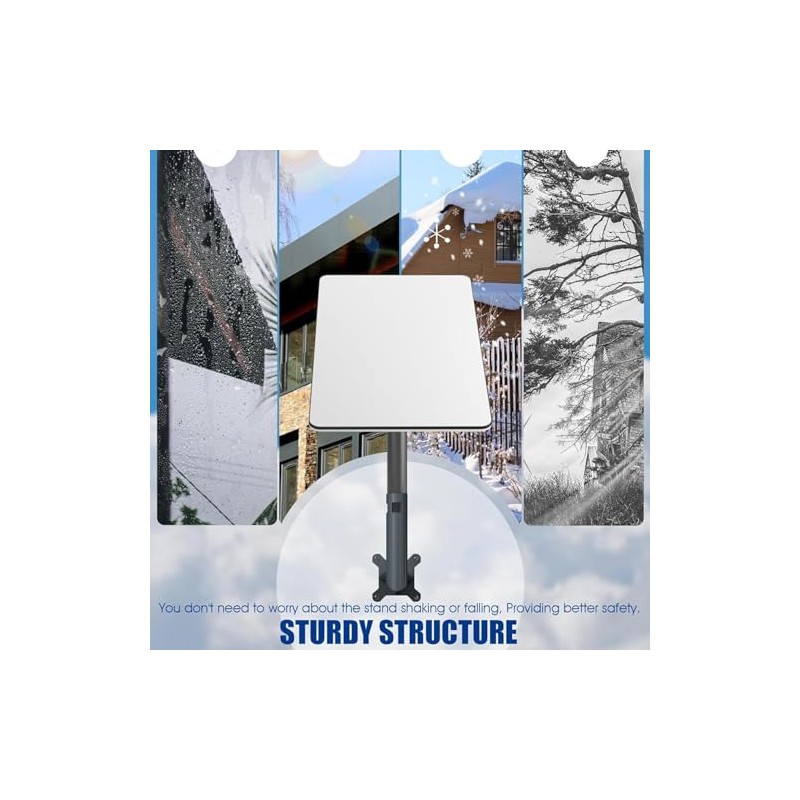 Starlink Bracket, Stainless Steel Satellite Internet Pole Mount, Windproof, Weatherproof