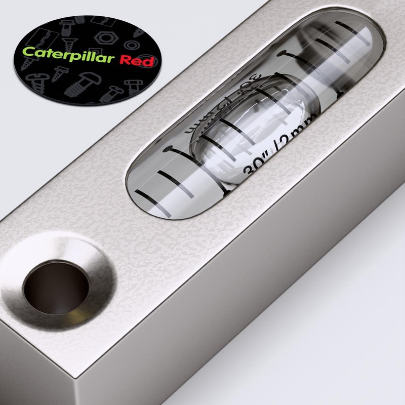 Metal Precision Level, Glass Vial, Spirit Bubble Level, Accurate, Clear,
