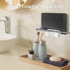 Hand Towels Box Cover,PU Leather Wall-Mounted Tissue Box Cover Holder