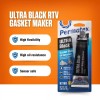 Permatex Ultra Black Maximum Oil Resistance RTV Silicone Gasket Maker,