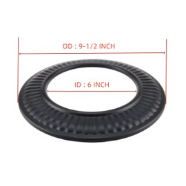 Buying Q Buying S Replacement 6 Inch 24 Gauge Black Stove Pipe Heavy Collar Trim Ring BM0094 0366716 for Installation in The Connection Between Flue Pipe Connections to Walls or Chimney notches