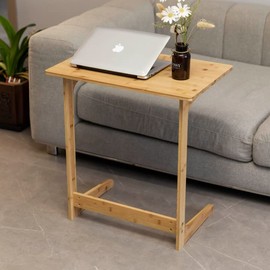 Forevich Tv Tray Table End Couch Table Snack Desk Sofa Side Table Office Furniture L Shape Natural