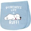 inktastic Pyrenees Life is Ruff Great Pyrenees Baby Burp Cloth