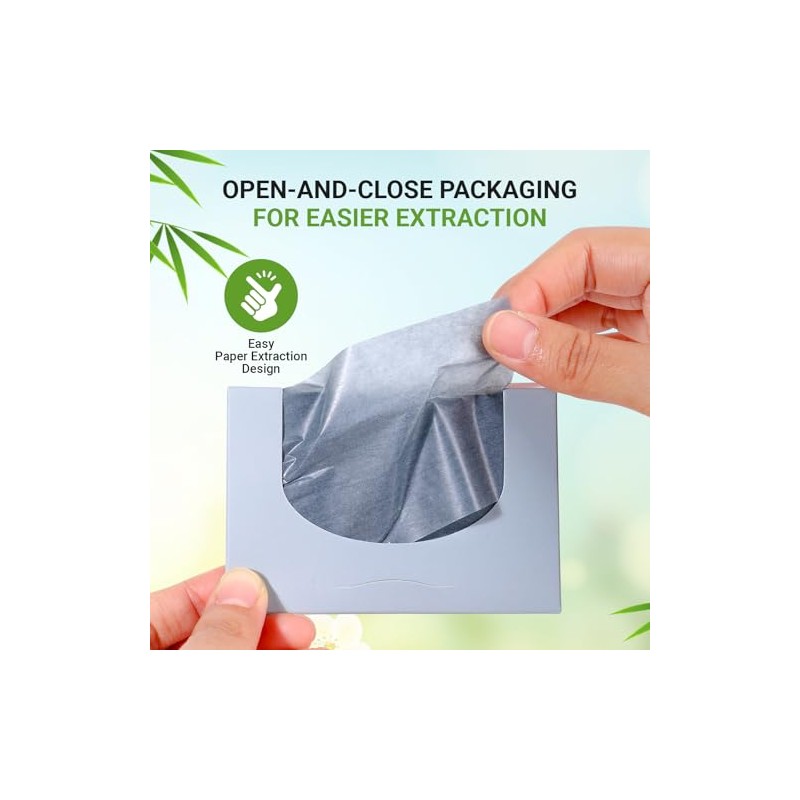Oil Blotting Sheets - 1000 Sheets for Oily Skin Control