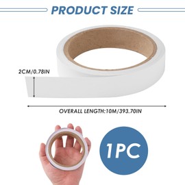 teasteam 20mm X 10m Melamine Edge Banding Kitchen Worktop Edging Strip Pre-Glued Veneer Tape Edging Tape without Ironing for Cover Standard MDF Panel Desk Wardrobe Cabinet Door Frame Furniture Edge