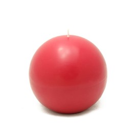4 Inch Red Ball Candles