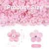Luckforest Mini Faux Flower Embellishments, 50 Pcs Mini Artificial Flowers