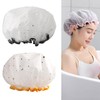 Set of 2, Shower Cap, Bath Cap, Hair Cap, Elastic