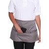 Mirabella Health & Beauty Espresso Waist Apron with Pockets Grey