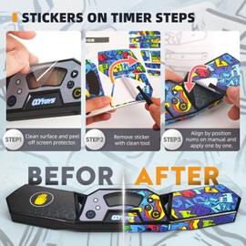 LogicTwist Professional Speed Cube Timer,Touch Control Timer with Display,Cube Race Stack Competition a Great Gift for Boys and Girls