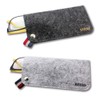 EZESO 3 Pack Felt Eyeglass Sunglasses Storage Bag Portable Pouch