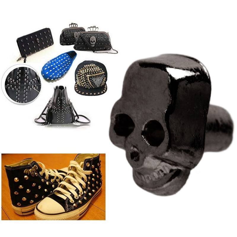 200 Sets Skull Rivets Gothic Style Beautiful Fashionable Skull Stud