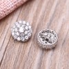 OVERTOYOU Decorative Button, 5Pcs 12mm Crystal for Rhinestone Flower Round