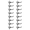 HARFINGTON 60pcs Pegboard Shelving Hooks 2" Stainless Steel Peg Board