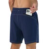 difficort Mens Bathing Suit with Compression Liner Quick-Dry Swim Trunks