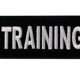 Training Service Animal Vest/Harness Emblem Embroidered Velcro Patch