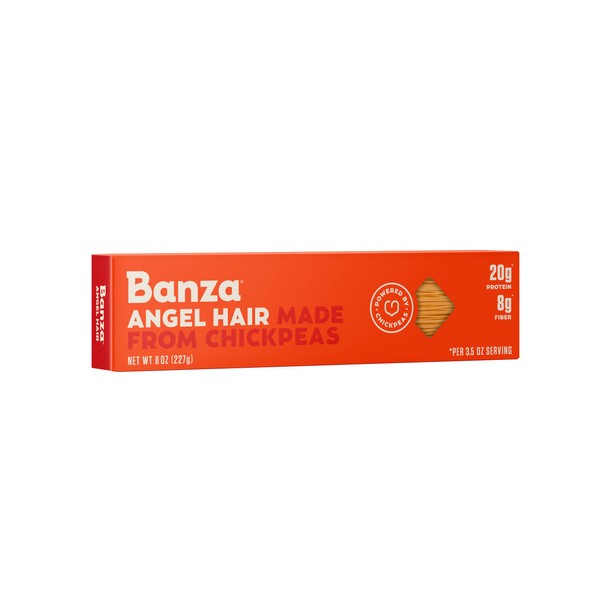 Banza, Pasta Angel Hair Garbanzo, 8 onzas