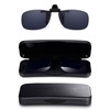 Clip On Sunglasses, Fits Over Most Glasses with Easy Attachment,