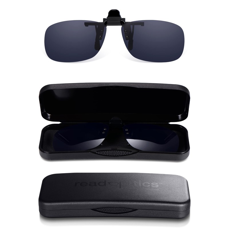 Clip On Sunglasses, Fits Over Most Glasses with Easy Attachment,