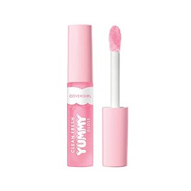 COVERGIRL Clean Fresh Yummy Gloss â Lip Gloss, Sheer, Natural Scents, Vegan Formula - Sugar Poppy