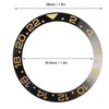 Ceramic Watch Bezel Ring Black Base Gold Digit Watch Bezel