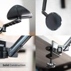 VIVO Universal Clamp-on Adjustable Armrest, Desk Cradle Rotating Elbow Cushion,