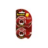 Scotch Super-Hold Tape, 2 Rolls, Transparent Finish, 50% More Adhesive,