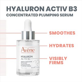 AVENE Hyaluron Activ B3 Sérum Concentrado, Niacinamida y Ácido Hialurónico, Hidratación por 24h, 30 ml