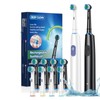 Electric Toothbrush 5 Modes Rotary Toothbrushes with 4 Replacement Soft