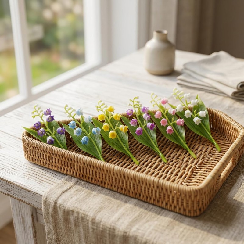 25 Pcs Lily of The Valley Artificial Flowers Faux Lily