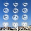 Leafcraft 12Pcs Bird Scare Discs Set Reflective 3D Stainless Steel