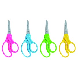 Westcott Right- & Left-Handed Scissors For Kids, Back to School, Classroom Supplies, 5-Inch Pointed Safety Scissors, Assorted, 6 Pack (16455)