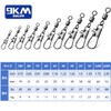9KM DWLIFE 50pcs Rolling Swivels with Intersnap Value Saltwater Snaps