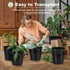 DUNPUTE DUNPUTE 1/2/3/5/7 Gallon Pots for Plants, 5 Gallon Plastic