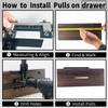 King&Charles Cabinet Hardware Jig, Aluminum Alloy Cabinet Handle Jig with