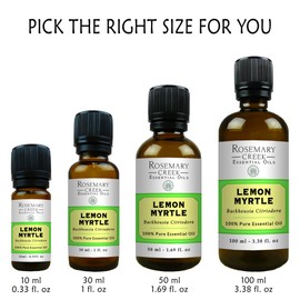 Lemon Myrtle Essential Oil – Therapeutic Grade – Undiluted – 100% Pure and Natural – Aromatherapy and Massage Therapy, Oil Diffusers and DIY Products – by Rosemary Creek Essential Oils (30 ml (1 oz))