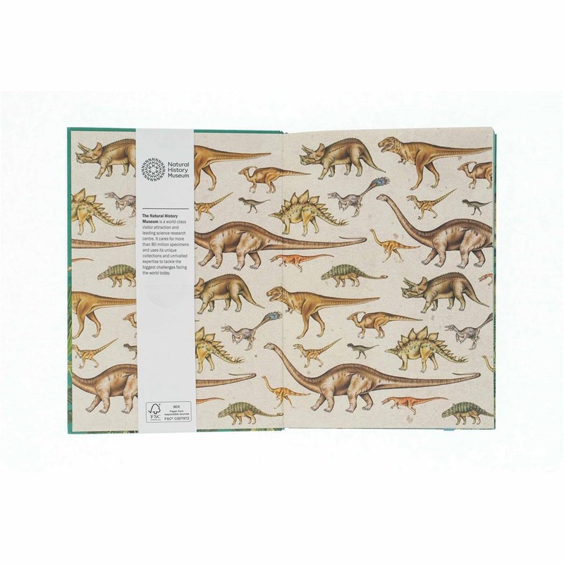 Natural History Museum Dinosaurs Deluxe Lined Journal