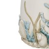 Touch of Class Coral Treasures Coastal Wastebasket Waste Basket