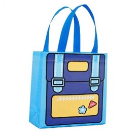 Reusable Non-Woven Fabric Tote Bag Purple 072060DC-2 10ea