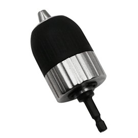 2-13mm Drill Chuck Adapter, Professional Keyless Quick Change Converter with 3/8-24UNF Hex Shank for Electric Hand Drill and Percussion Drilling