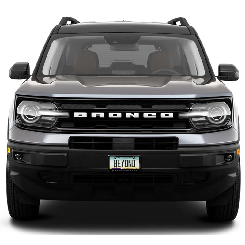 iPick Image Compatible with Ford Bronco in 3D Gray Letters