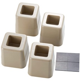 Asahi Electric Kasei AKO-08 Table Height Raising Legs Beige, Made in Japan, 3.0 x 3.0 x 3.0 inches (7.5 x 7.5 x 8 cm)