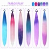 Pack of 2 Colourful Braiding Hair Strands for Kids Girls