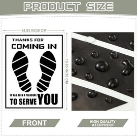 Frienda 500 Pcs Waterproof Paper Car Floor Mats Disposable Floor Pads Covered Plastic Film Automotive Foot Mat for Vehicle Supplies(White,20 x 15 Inch)