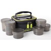 Matrix Commercial Fishing Mini Bait Bag inc. 6x plastic pots