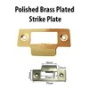 Short Strike Plate Mortice Latch x 1 - Polished Brass