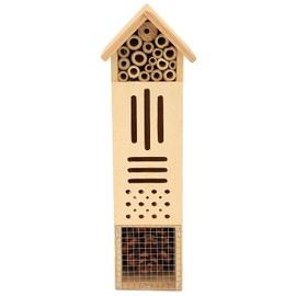 Wooden Insect House Hanging Bee Hotel Nests Shelter for Home Outdoor Garden Supplies