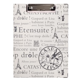 St Ladies Lisa and Gaspard Clipboard PARIS Beige [ST-ZG0013]