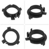 4pcs H7 LED Headlight Bulb Adapter Bracket Clips Black Compatible