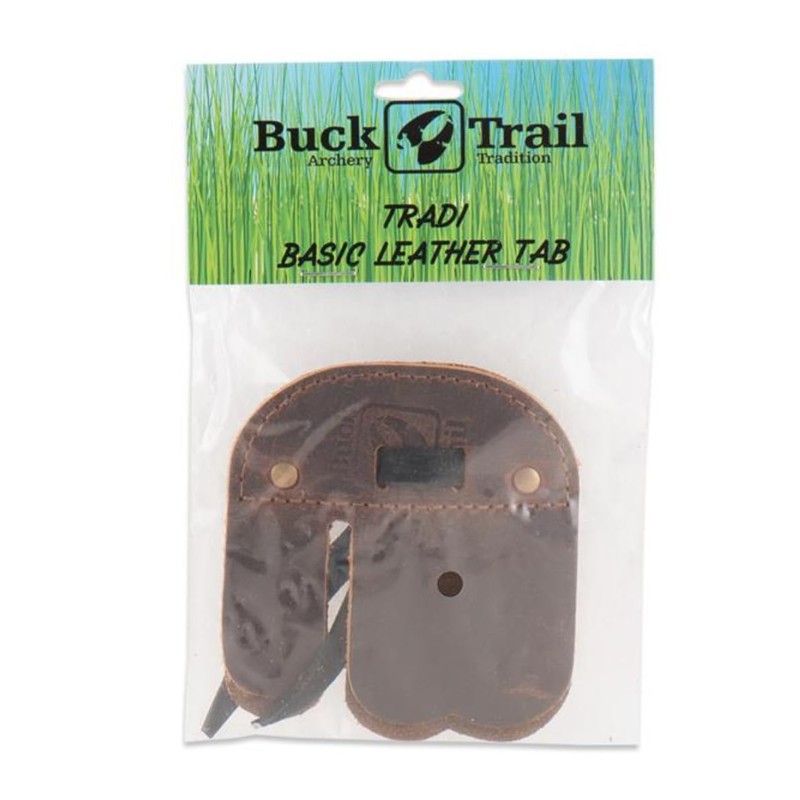 BUCK TRAIL TRADI ARCHERY Traditional leather fing tab. Finger Protection.